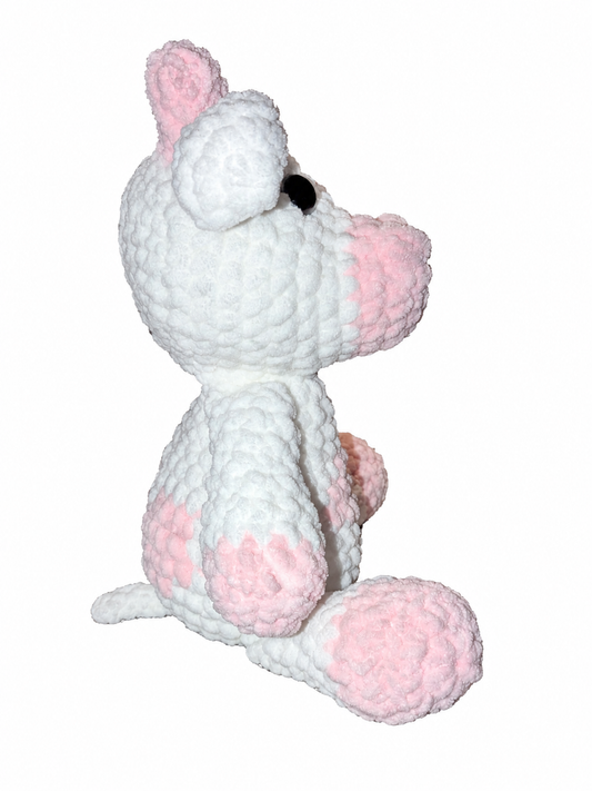 Calming Cow- Hand Made Crochet Plush