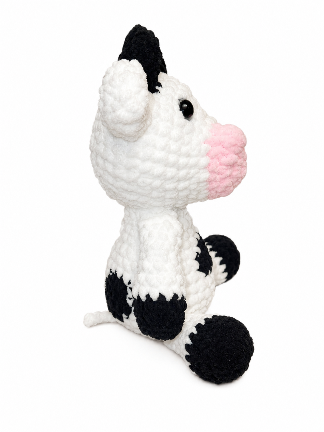 Calming Cow- Hand Made Crochet Plush
